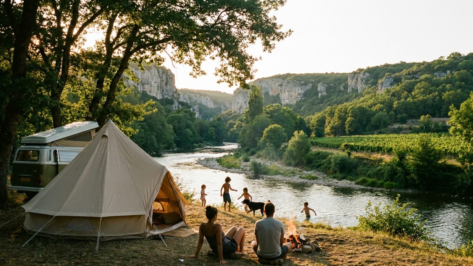 The best campsites in Ardèche for families with children