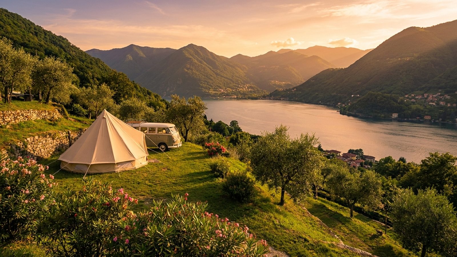 The best campsites on Lake Como (Italy) by reviews
