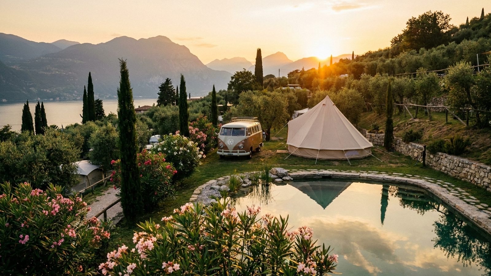 The best campsites on Lake Garda with a swimming pool