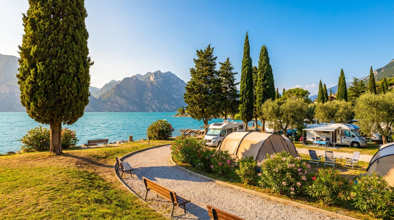 The best campsites on Lake Garda (Italy) by reviews
