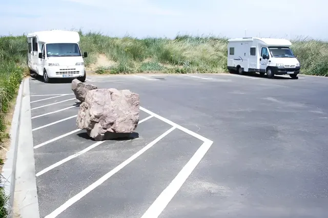 Aire de camping-cars - Merville-Franceville-Plage
