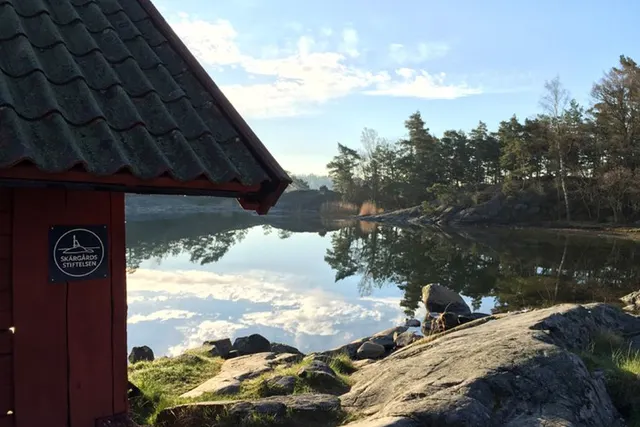 Munkhamna tältplats på norra Granholmen