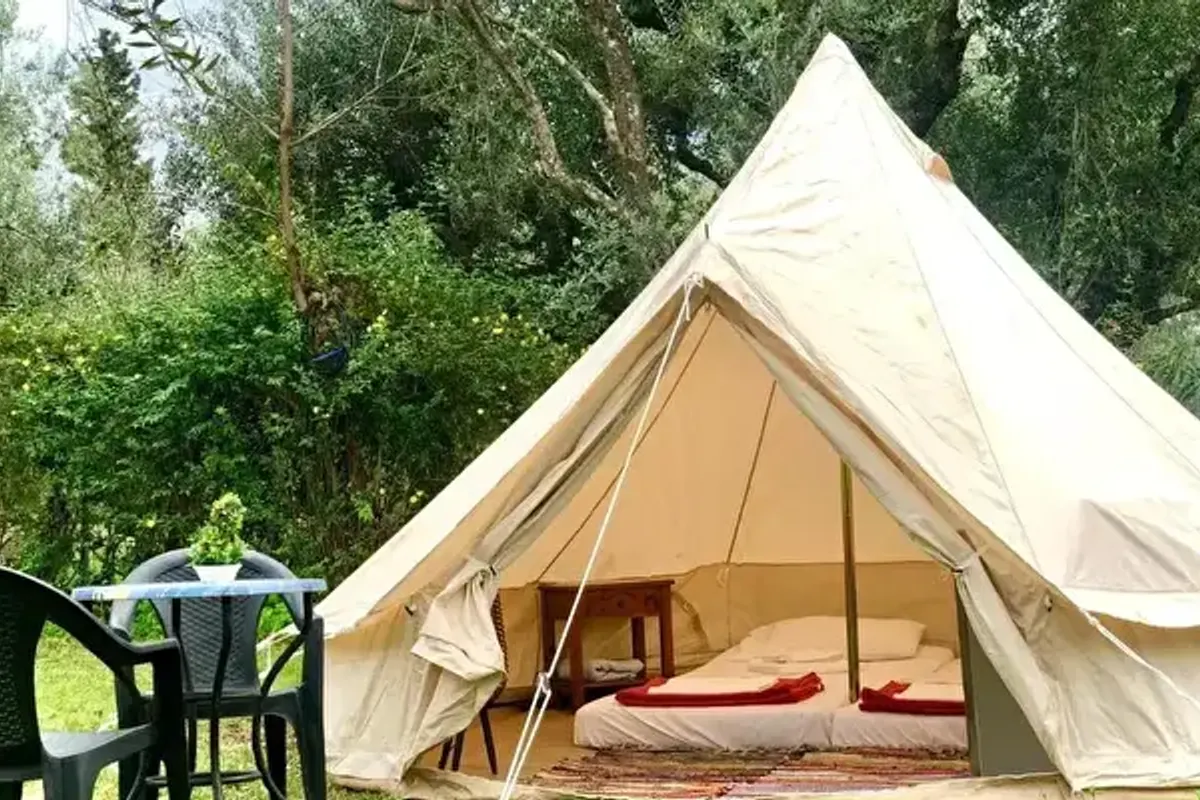 Camping Golden Sunset