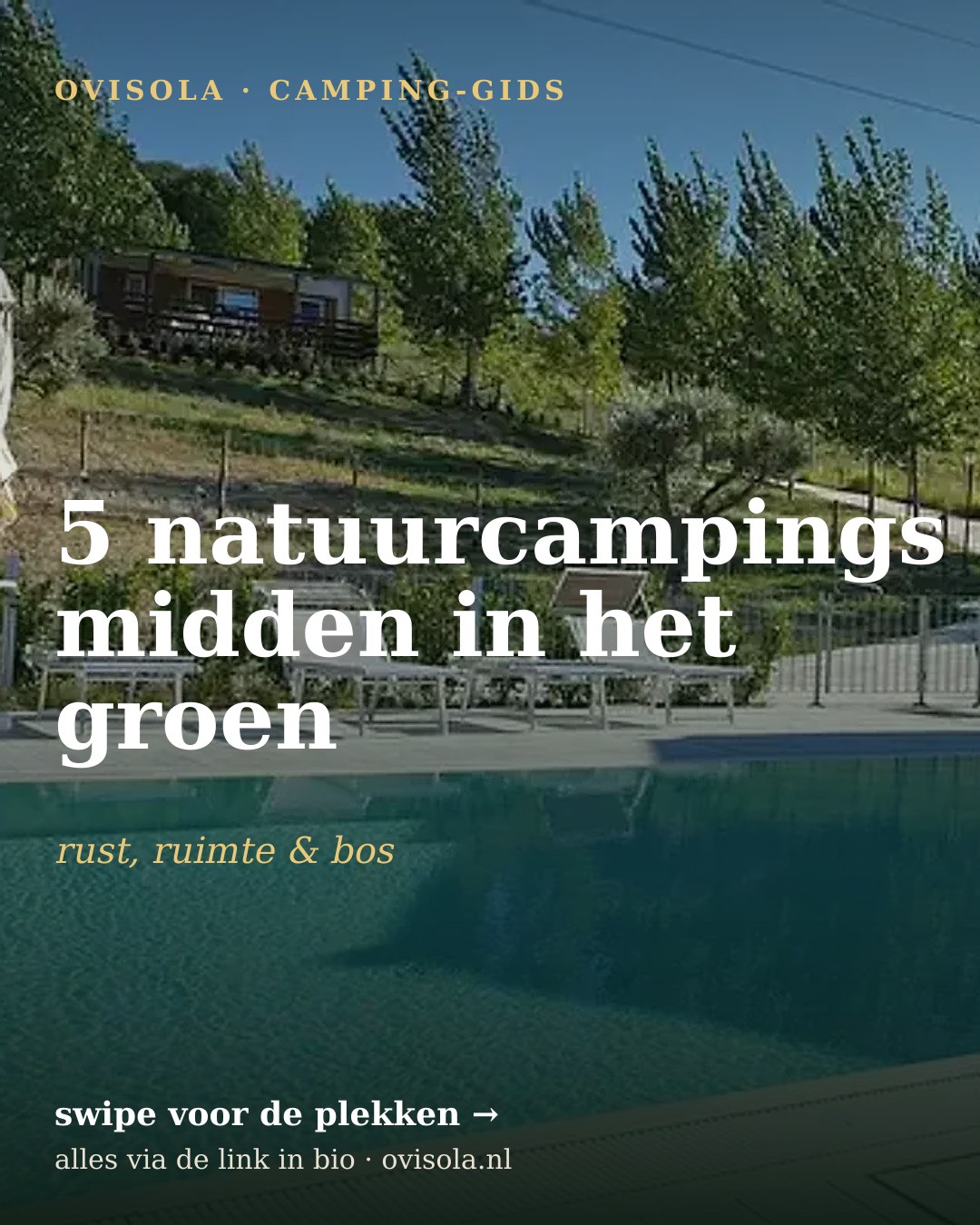 5 natuurcampings midden in het groen
