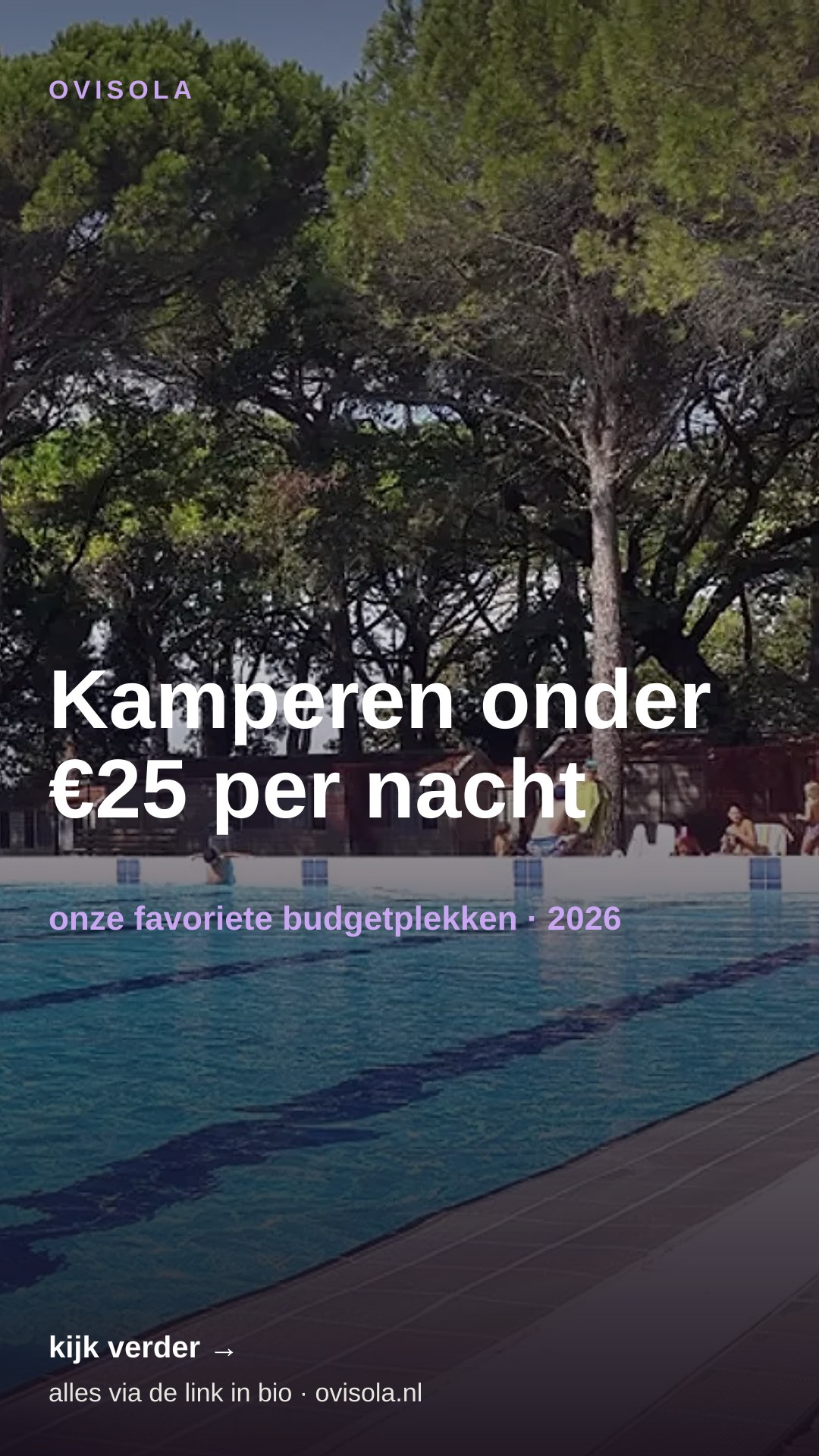 Kamperen onder €25 per nacht 💶