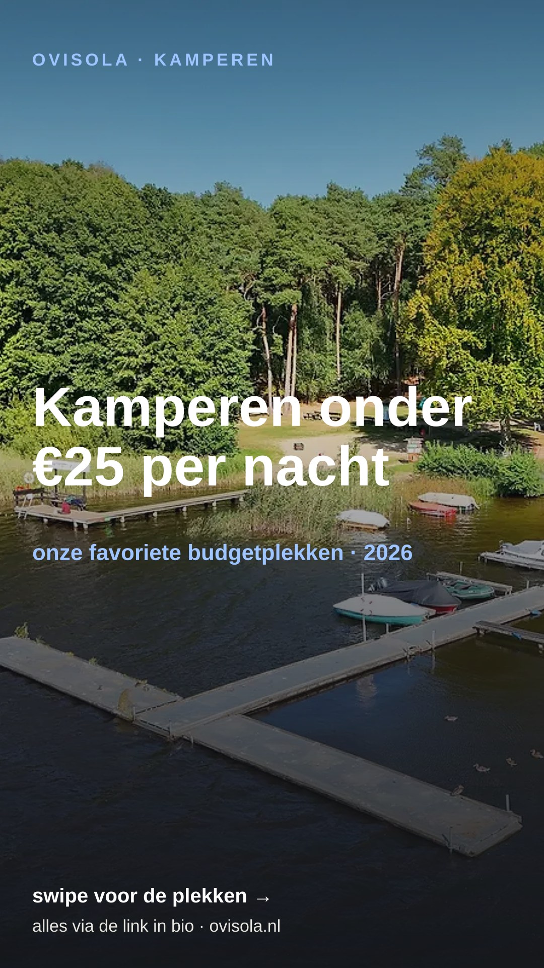 Kamperen onder €25 per nacht 💶