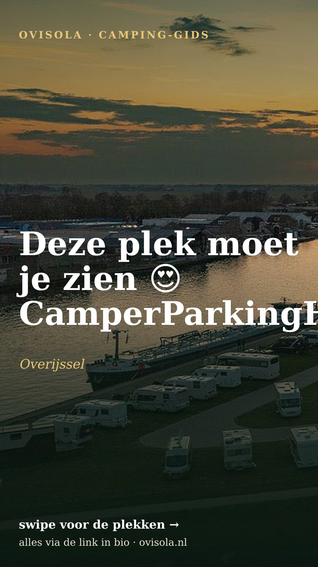 Deze plek moet je zien 😍 CamperParkingHasselt.NL