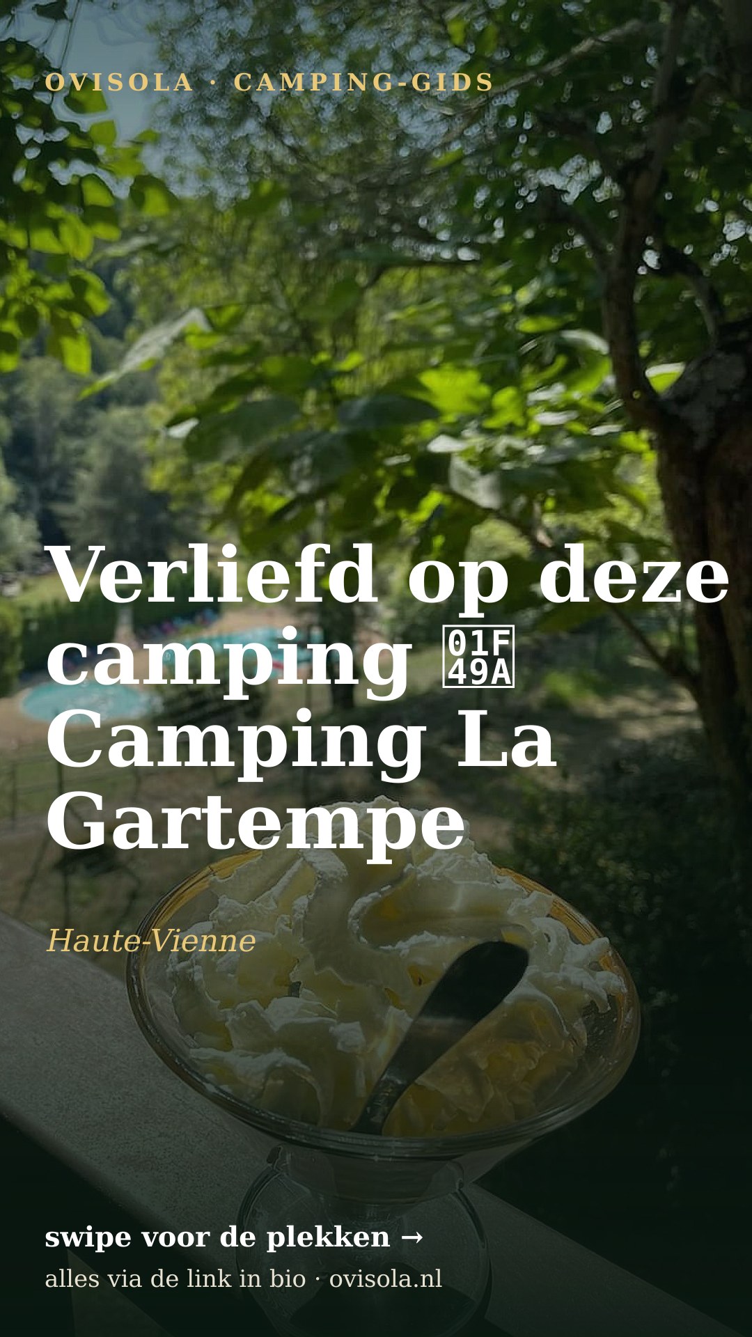 Verliefd op deze camping 💚 Camping La Gartempe