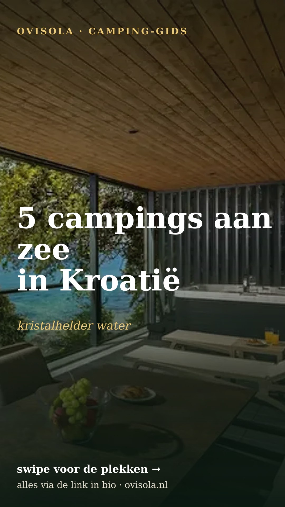 5 campings aan zee in Kroatië