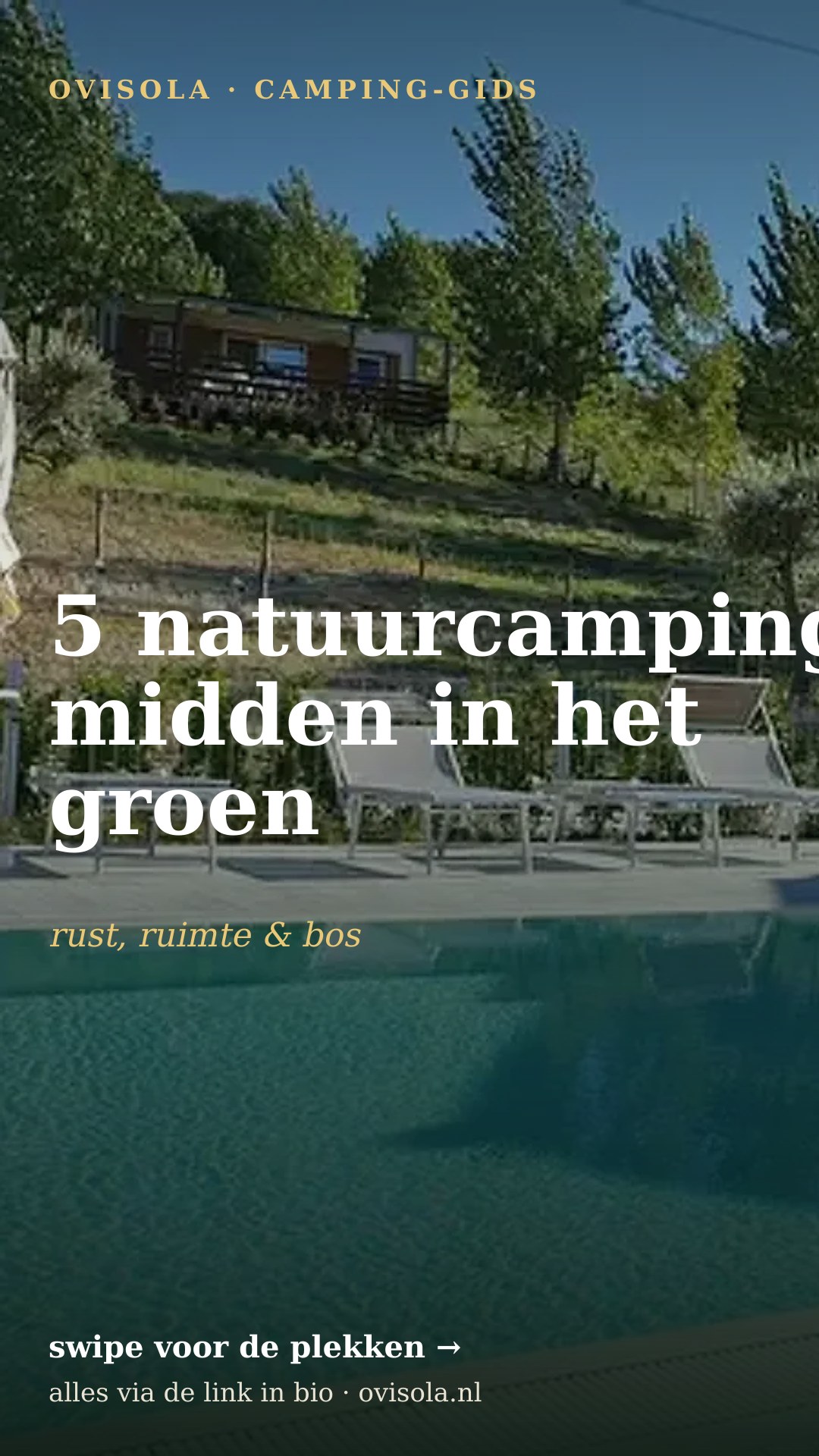 5 natuurcampings midden in het groen
