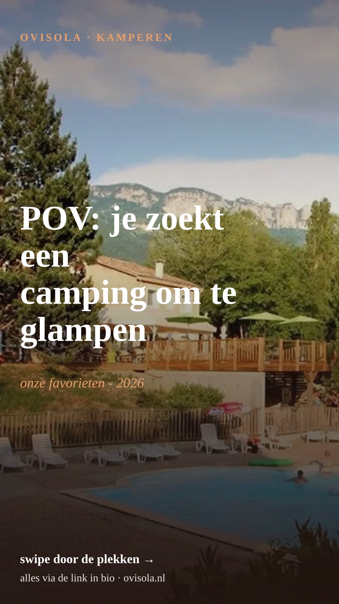 POV: je zoekt een camping om te glampen